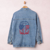 American Patriotic Eagle 4. Juli Coole US-Flagge E Jeansjacke (Hangar)