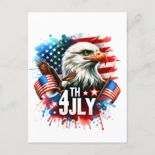 American Patriotic Eagle Sublimation-61905 Feiertagspostkarte