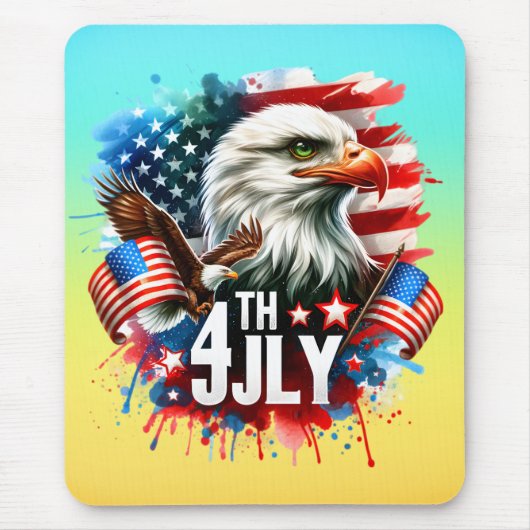 American Patriotic Eagle Sublimation-61905 Mousepad (Vorne)