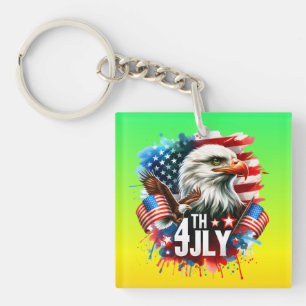 American Patriotic Eagle Sublimation-61905 Schlüsselanhänger