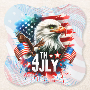 American Patriotic Eagle Sublimation-61905 Untersetzer