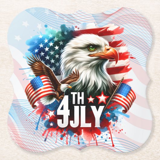 American Patriotic Eagle Sublimation-61905 Untersetzer (Vorderseite)