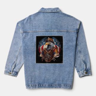American Patriotic Eagle - Wild West Cowboy Jeansjacke