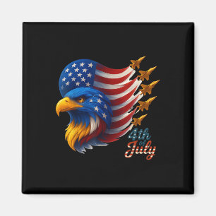 American Patriotic Fighting Jets Usa Flag Adler 4. Magnet