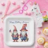 American Patriotic Gnomes Pappteller (Party)