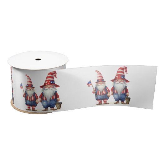 American Patriotic Gnomes Satinband (Spule)