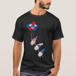 American Patriotic Gnomes USA Flag 4. Juli T-Shirt