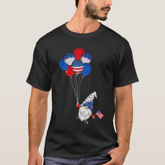 American Patriotic Gnomes USA Flag 4. Juli T-Shirt (Vorderseite)