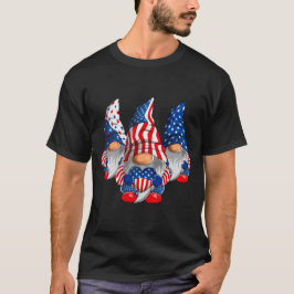 American Patriotic Gnomes USA Flag 4. Juli T-Shirt