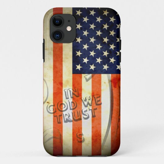 American Patriotic in God We Trust iPhone 5 Fall Case-Mate iPhone Hülle (Rückseite)