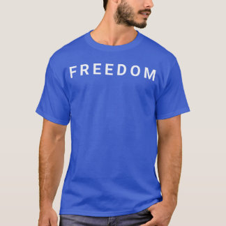 American Patriotic Minimal Design Freedom T-Shirt