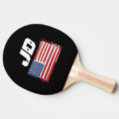 American Patriotic Monogram Men's Tischtennis Schläger (Seitenansicht)