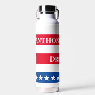 American Patriotic Personalisiert Red White and Bl Trinkflasche