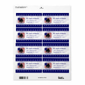 American Patriotic Personalisiert Shipping Label (Vorne)