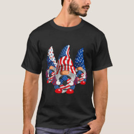American Patriotic Soccer Gnomes USA 4. Juli T-Shirt