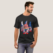 American Patriotic Soccer Gnomes USA 4. Juli T-Shirt (Vorne ganz)