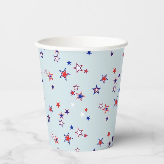 American Patriotic Starry Field Pappbecher (Vorderseite)