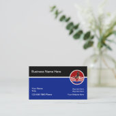 American Patriotic Theme Business Cards Visitenkarte (Stehend Vorderseite)