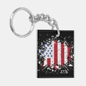 American Peace Flag 1776 American Staat National K Schlüsselanhänger (Vorderseite links)