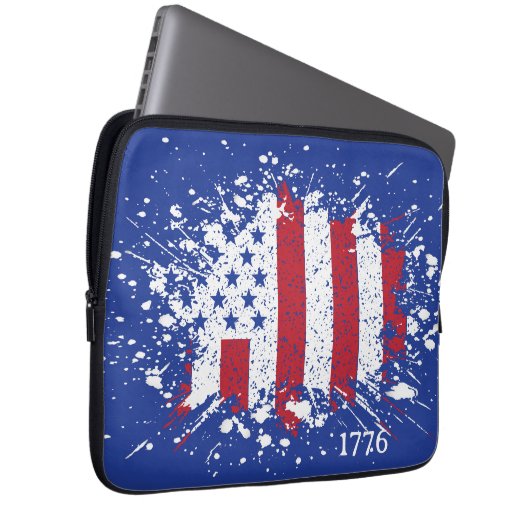 American Peace Flag 1776 American Staat National L Laptopschutzhülle (Vorne Rechts)