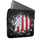 American Peace Flag 1776 American Staat National Laptopschutzhülle (Vorne Rechts)