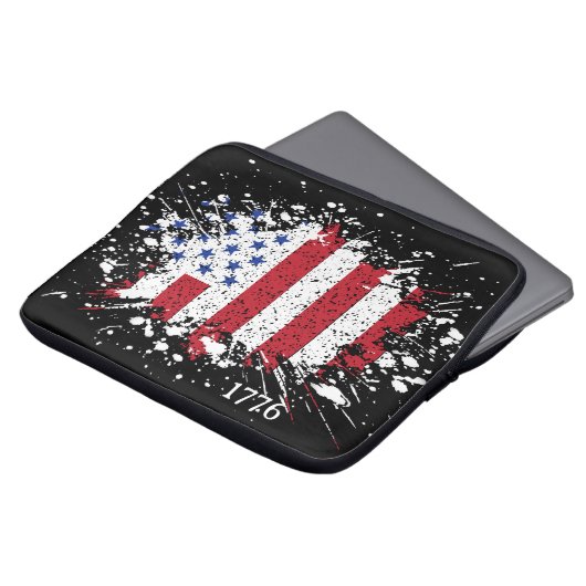 American Peace Flag 1776 American Staat National Laptopschutzhülle (Vorne Oben)