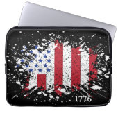 American Peace Flag 1776 American Staat National Laptopschutzhülle (Vorderseite)