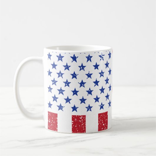 American Peace Flag American Staat National Kaffeetasse (Links)