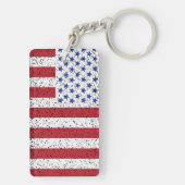 American Peace Flag American Staat National Keycha Schlüsselanhänger (Rückseite)