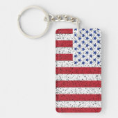 American Peace Flag American Staat National Keycha Schlüsselanhänger (Vorderseite)