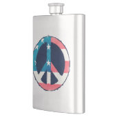 American Peace Sign grunge Flachmann (Links)