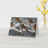 American Pelicans Fotografie Blank Karte (Gelbe Blume)