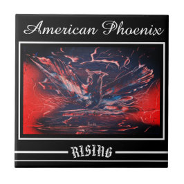 American Phoenix Bird Rising Fliese