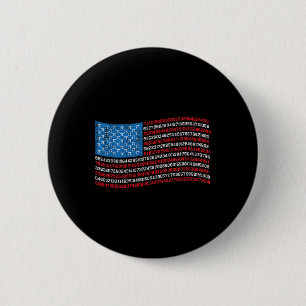 American Pi 4. Juli Mathematik Button
