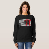 American Pi US Flag Pi Day Infinate Number Sweatshirt (Vorne ganz)