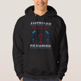 American Pickleball Champion Funny 4. Juli Hoodie