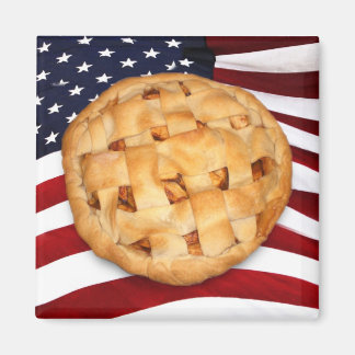 American Pie (Apple Pie mit amerikanischer Flagge) Magnet