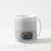 American Pie Nostalgischer Winter Road Jukebox Bec Kaffeetasse (VorderseiteRechts)