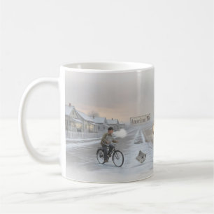 American Pie Nostalgischer Winter Road Jukebox Bec Kaffeetasse