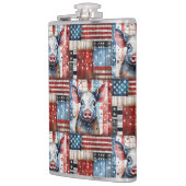 American Pig Farm Folk Art Flachmann (Links)