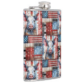 American Pig Farm Folk Art Flachmann (Rechts)
