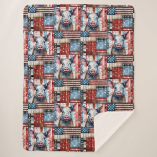 American Pig Farm Folk Art Sherpadecke