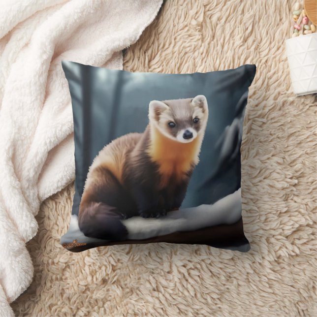 American Pine Marten Kissen (Decke)