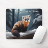 American Pine Marten Mousepad (Mit Mouse)