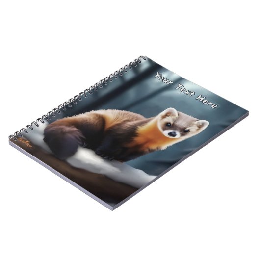 American Pine Marten Notizblock (Linke Seite)