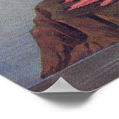 American Pink Flamingo Audubon Vintages Buchzeiche Poster (Ecke)