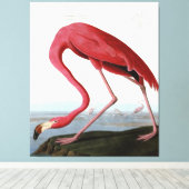 American Pink Flamingo Gift Lover| Sketch Flamingo Leinwanddruck (Insitu (Holzboden))