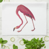 American Pink Flamingo Vintag Art Geschirrtuch (Gefaltet)
