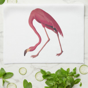 American Pink Flamingo Vintag Art Geschirrtuch
