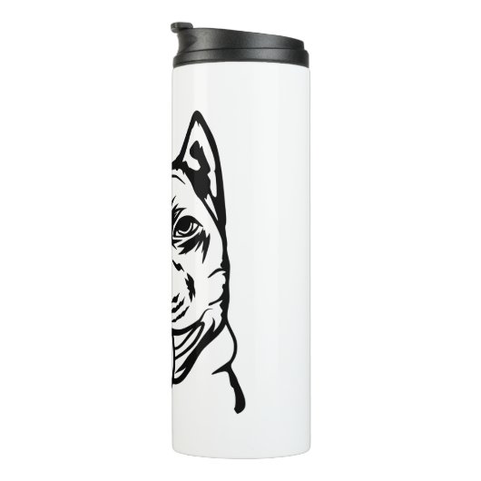 American Pit Bull Dog Thermosbecher (Nach rechts gedreht)